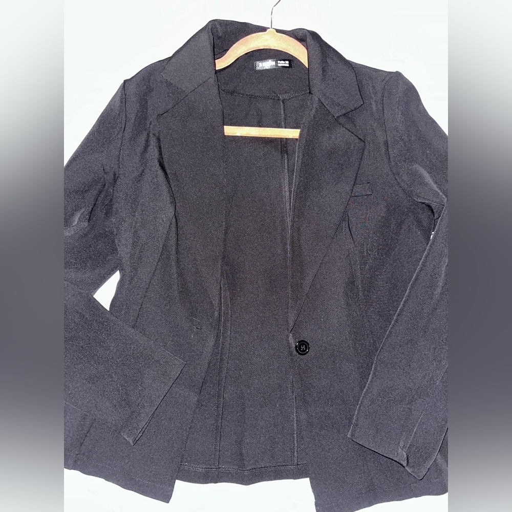 SHEIN Classic Black Blazer - Petite XS
